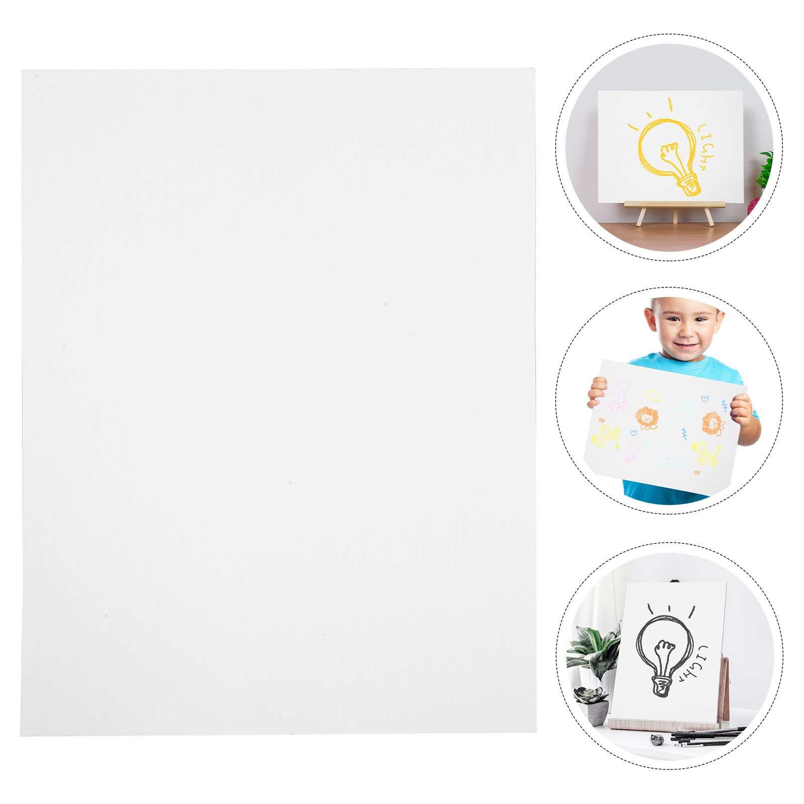 Cosplay Prop Foam Board - 10개입 대형 폼 보드, 무지 상태,