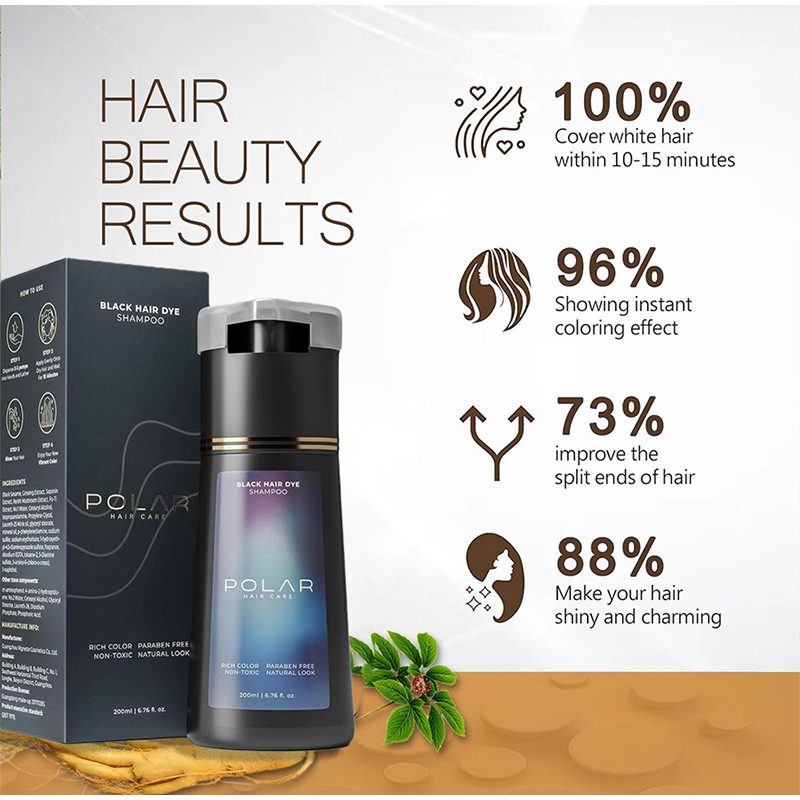 200ml 용량의 3-in-1 천연 헤어 염색 샴푸,  - Hair Spray Color 리뷰 및 가격