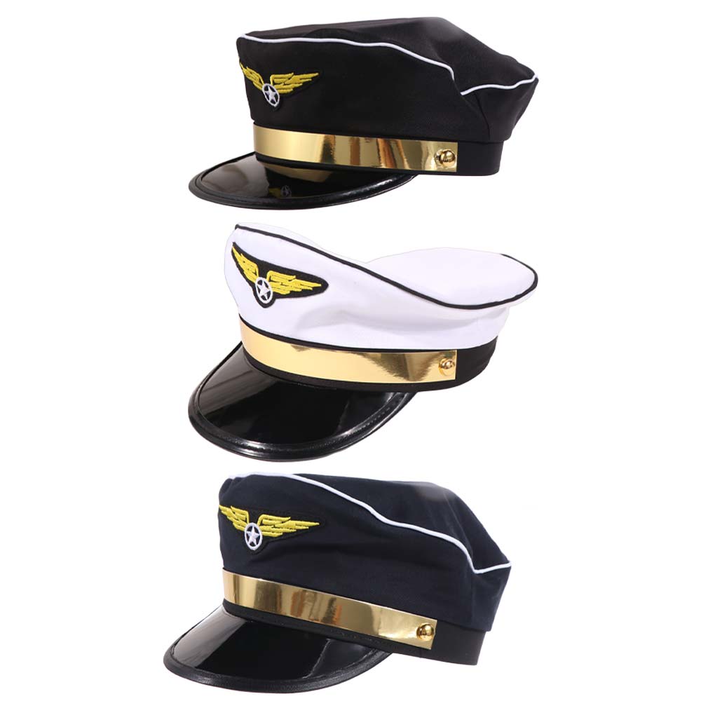 착용하기 쉬운 코스튬 소품 파일럿 모자 남성 유니폼 팬 - Easy Cosplay Prop 리뷰 및 가격